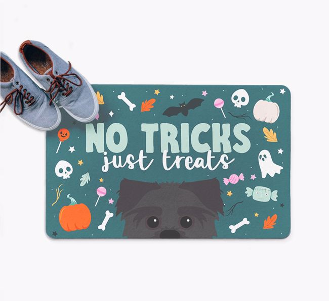 No Tricks Just Treats: Personalised {breedFullName} Doormat