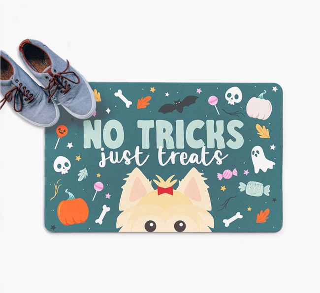 No Tricks Just Treats: Personalised {breedFullName} Doormat