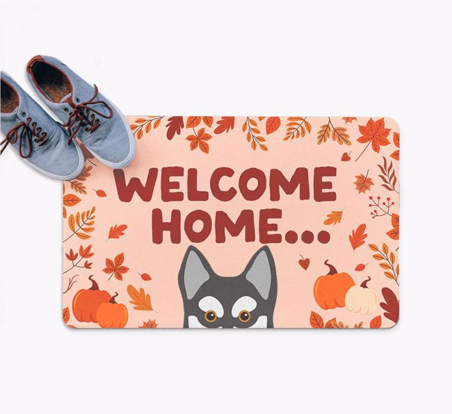 Welcome Home: Personalised {breedFullName} Doormat