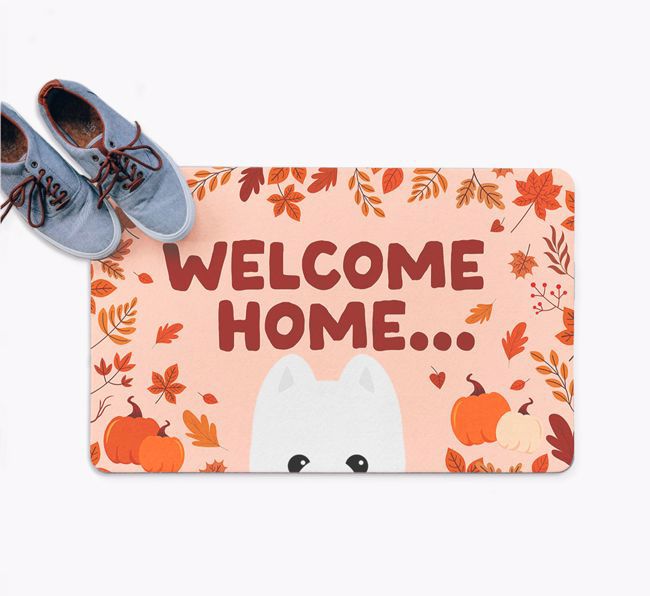 Welcome Home: Personalized {breedFullName} Doormat