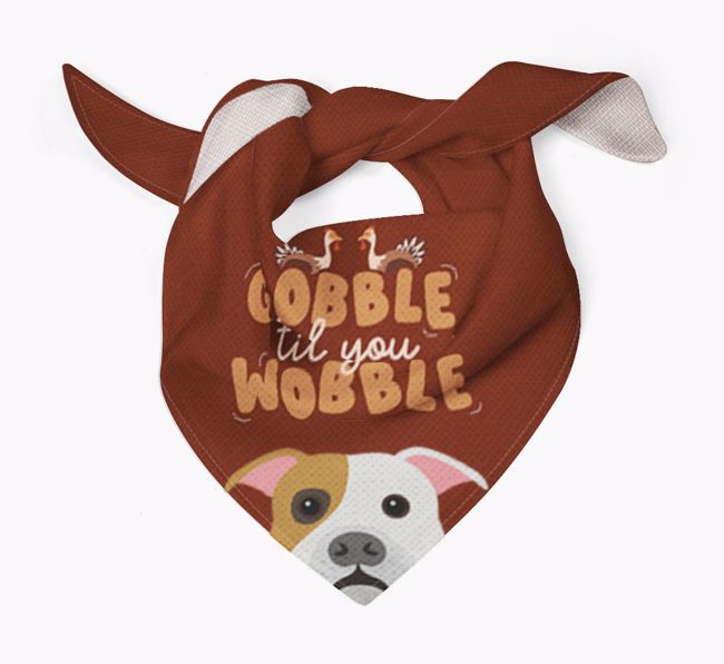 Gobble Til You Wobble: Personalized {breedFullName} Bandana