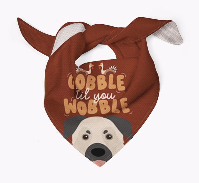 Gobble Til You Wobble: Personalised {breedFullName} Bandana