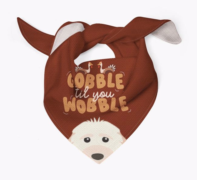 Gobble Til You Wobble: Personalized {breedFullName} Bandana