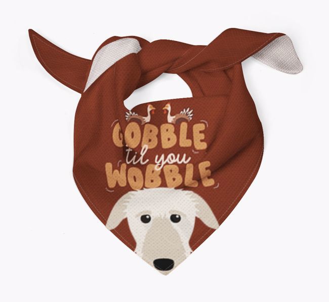 Gobble Til You Wobble: Personalized {breedFullName} Bandana