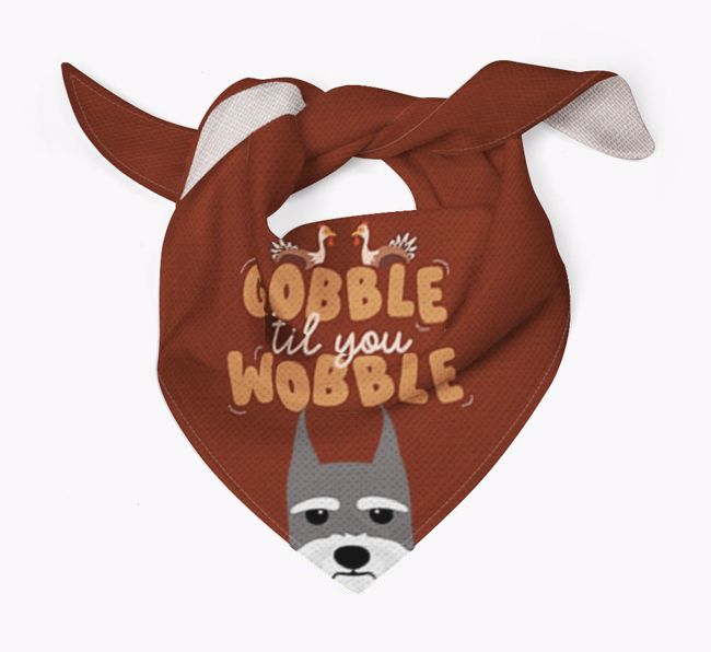 Gobble Til You Wobble: Personalized {breedFullName} Bandana