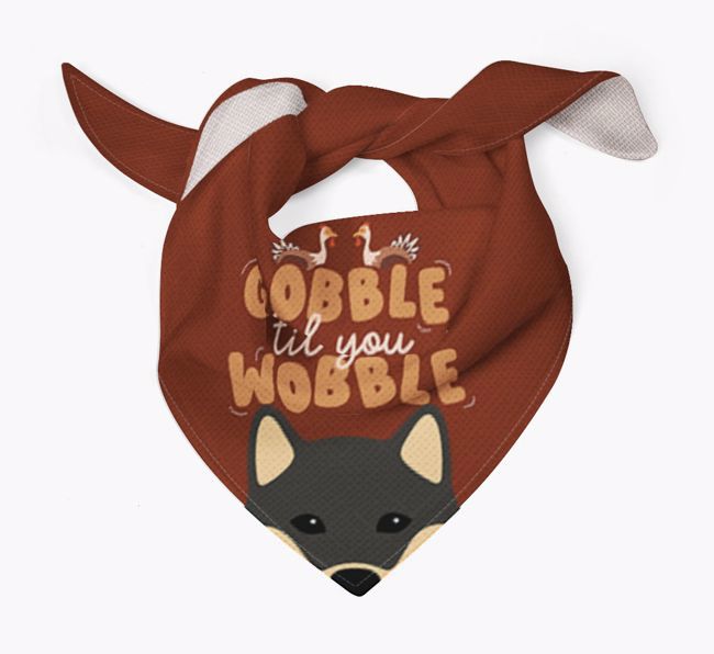 Gobble Til You Wobble: Personalized {breedFullName} Bandana