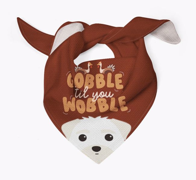 Gobble Til You Wobble: Personalised {breedFullName} Bandana