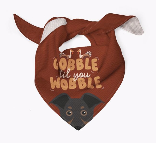 Gobble Til You Wobble: Personalised {breedFullName} Bandana