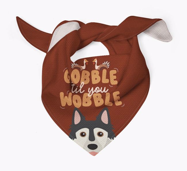 Gobble Til You Wobble: Personalised {breedFullName} Bandana