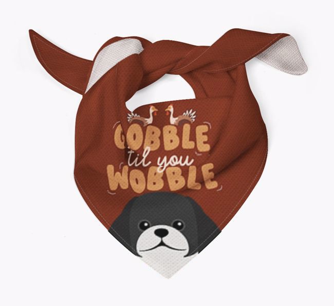 Gobble Til You Wobble: Personalized {breedFullName} Bandana