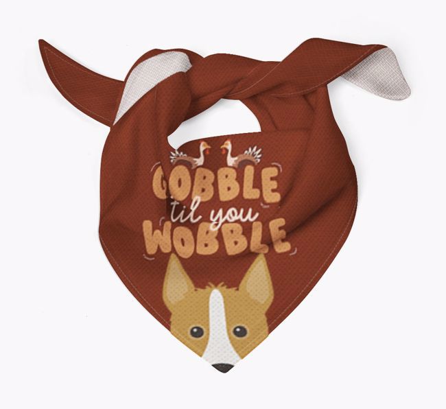 Gobble Til You Wobble: Personalised {breedFullName} Bandana