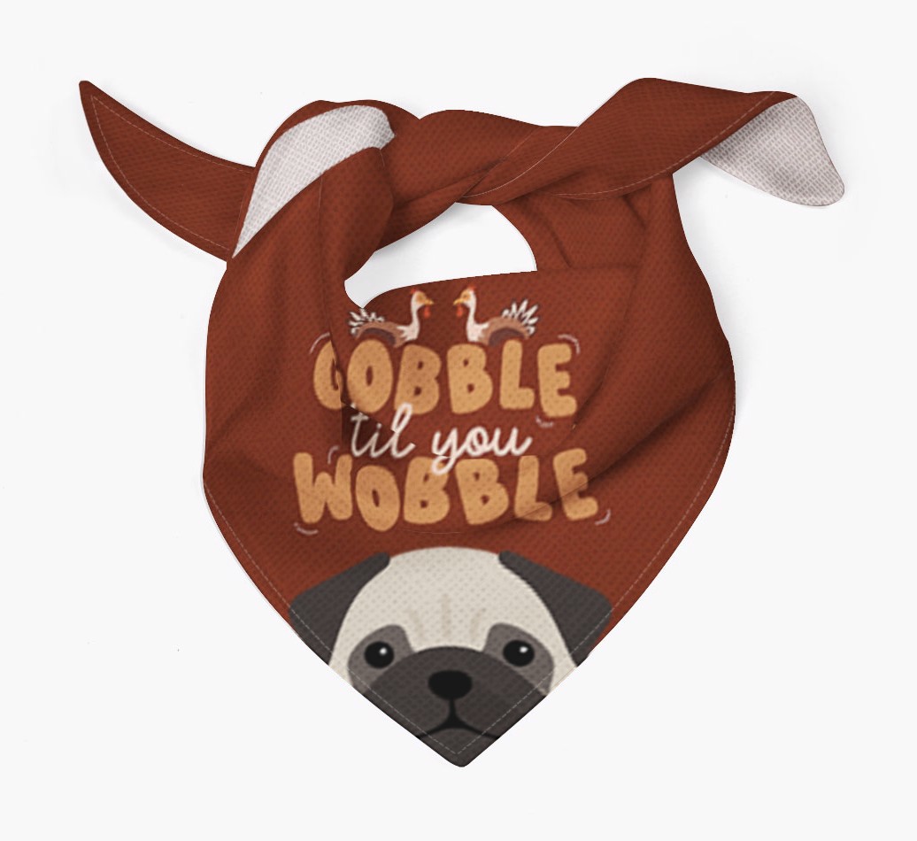 Gobble Til You Wobble: Personalized {breedFullName} Bandana