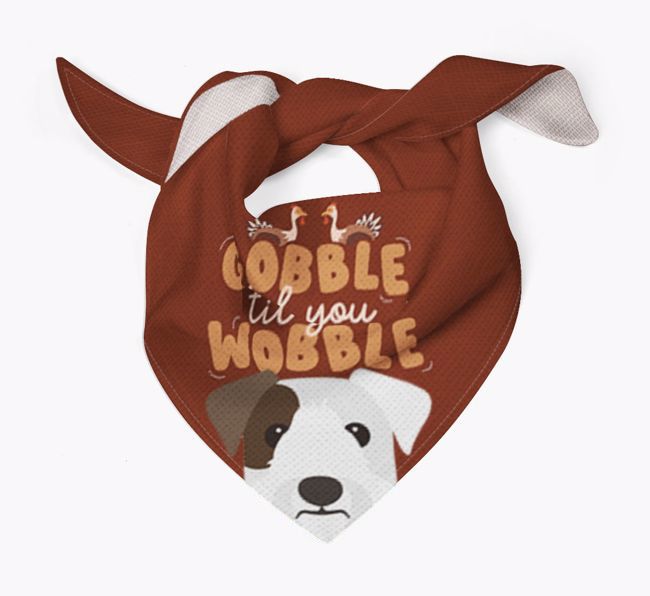 Gobble Til You Wobble: Personalized {breedFullName} Bandana