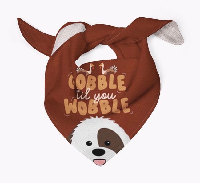 Gobble Til You Wobble: Personalised {breedFullName} Bandana