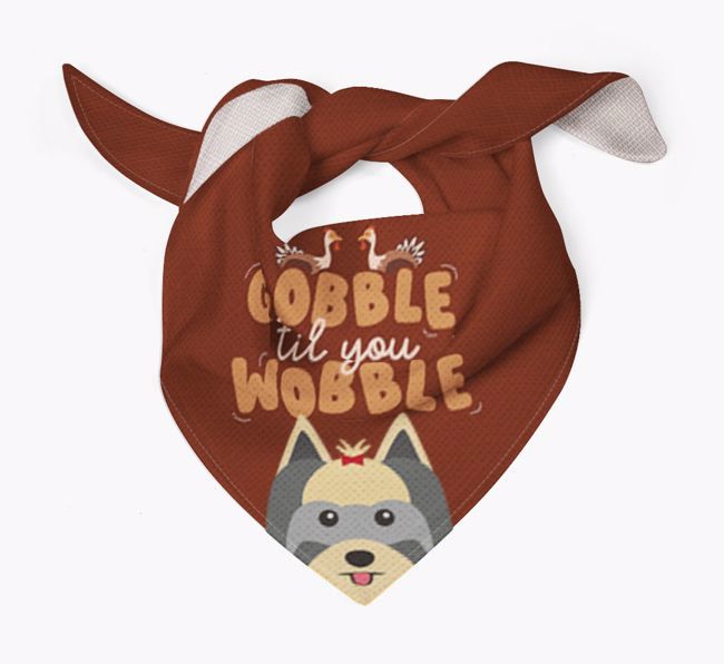 Gobble Til You Wobble: Personalised {breedFullName} Bandana