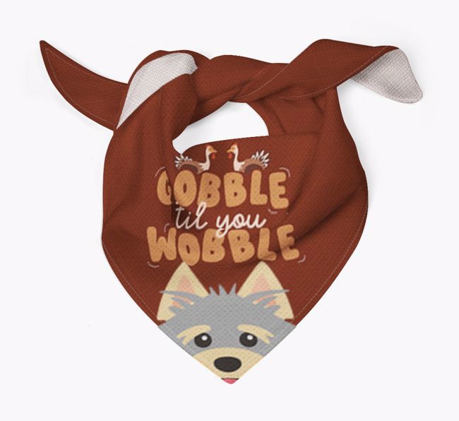 Gobble Til You Wobble: Personalised {breedFullName} Bandana