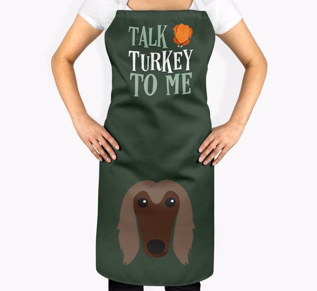 Talk Turkey To Me: Personalized {breedFullName} Apron