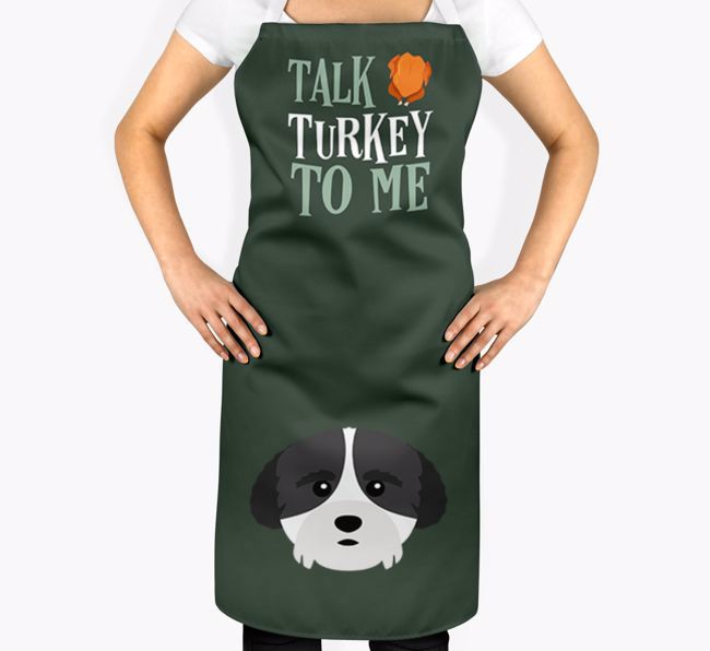 Talk Turkey To Me: Personalized {breedFullName} Apron