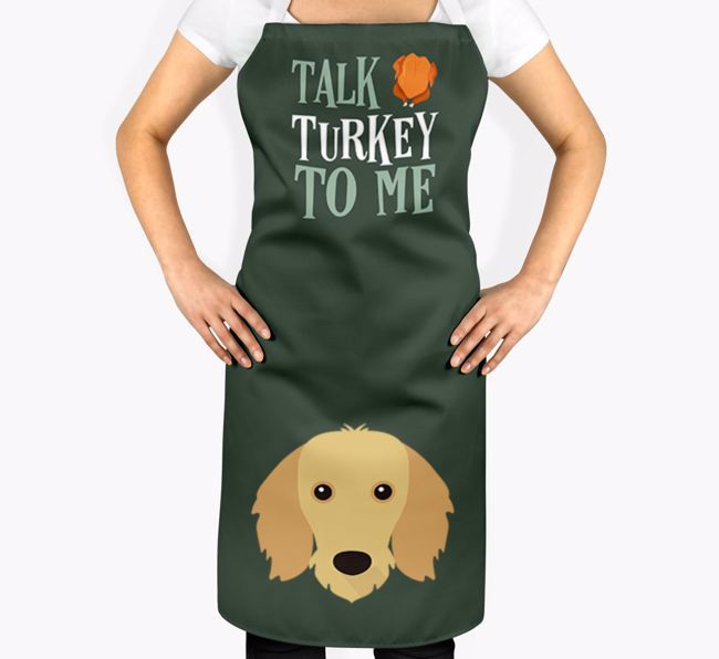 Talk Turkey To Me: Personalized {breedFullName} Apron