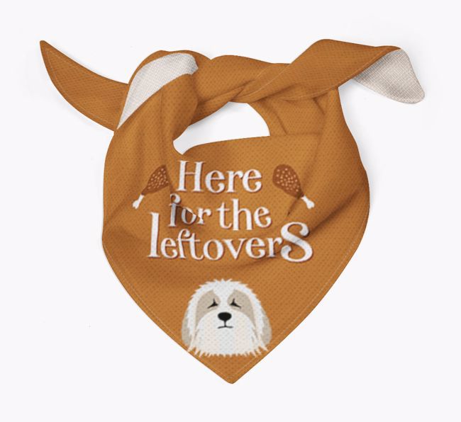 Here For The Leftovers: Personalized {breedFullName} Bandana