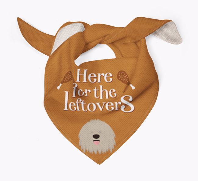 Here For The Leftovers: Personalized {breedFullName} Bandana