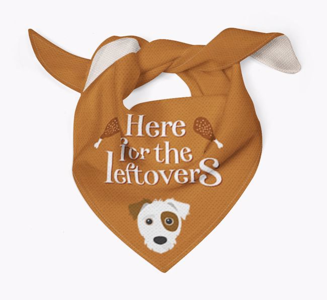 Here For The Leftovers: Personalized {breedFullName} Bandana