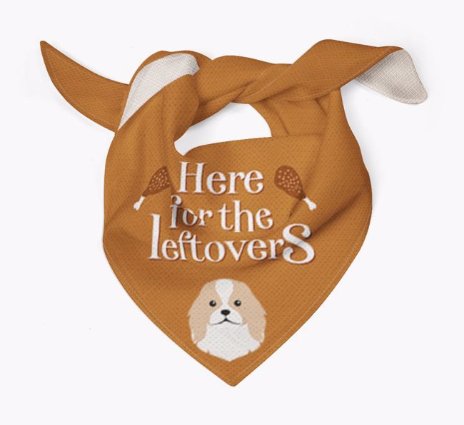 Here For The Leftovers: Personalised {breedFullName} Bandana