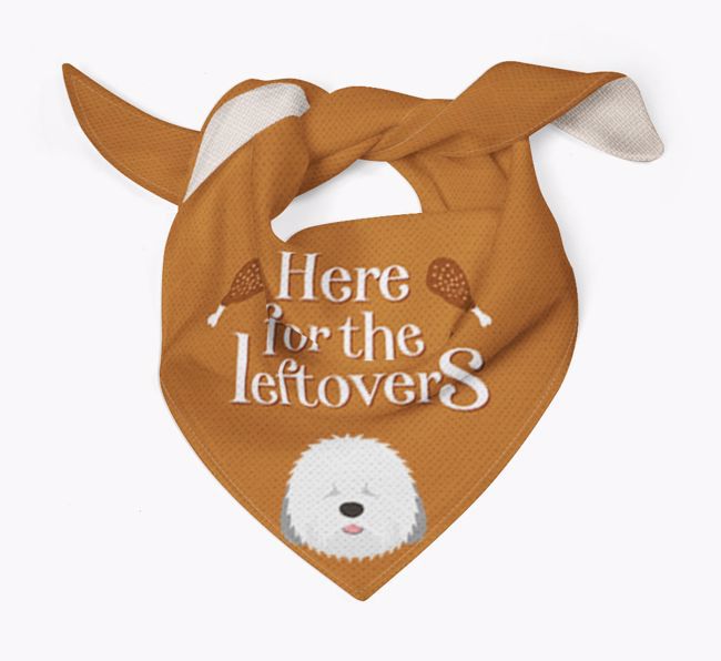 Here For The Leftovers: Personalised {breedFullName} Bandana