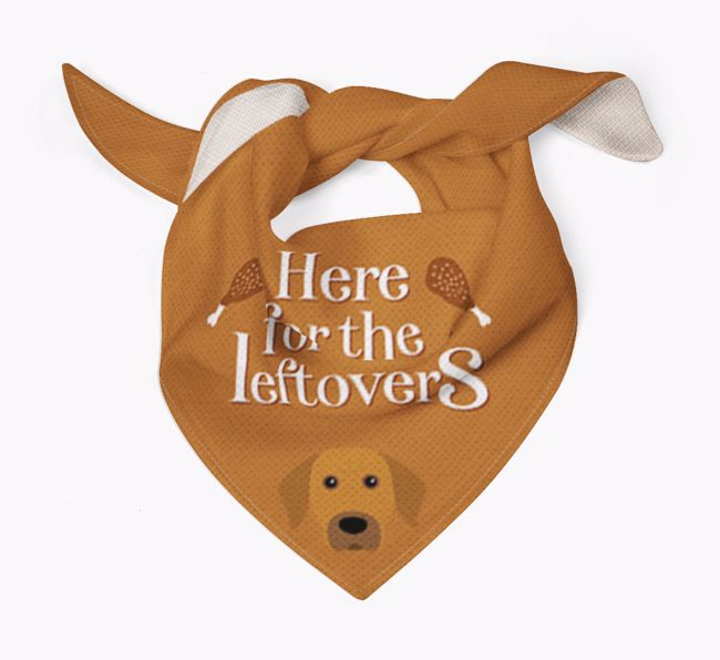 Here For The Leftovers: Personalised {breedFullName} Bandana