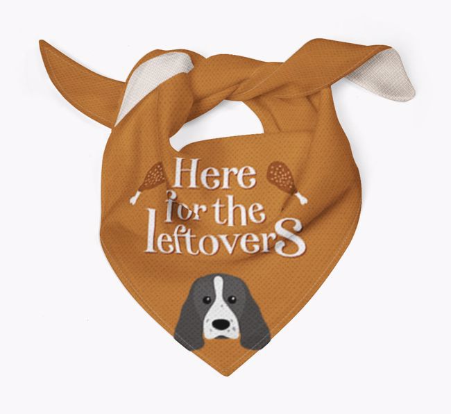 Here For The Leftovers: Personalized {breedFullName} Bandana