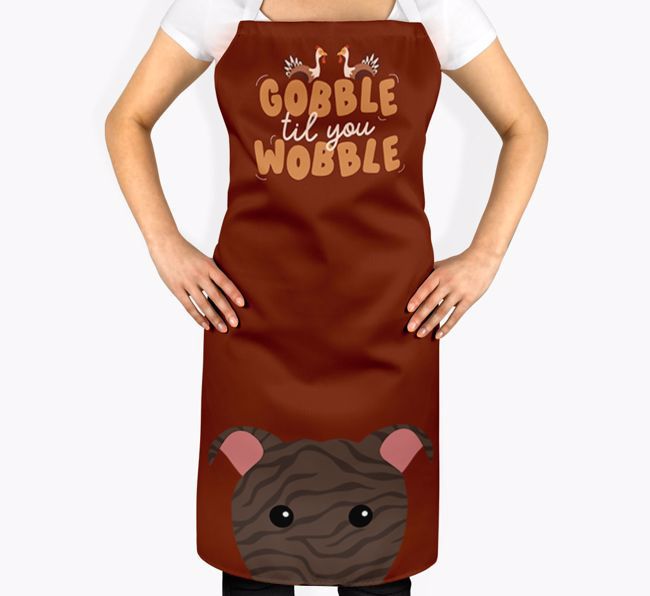 Gobble Til You Wobble: Personalised {breedFullName} Apron