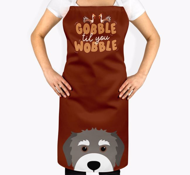 Gobble Til You Wobble: Personalised {breedFullName} Apron