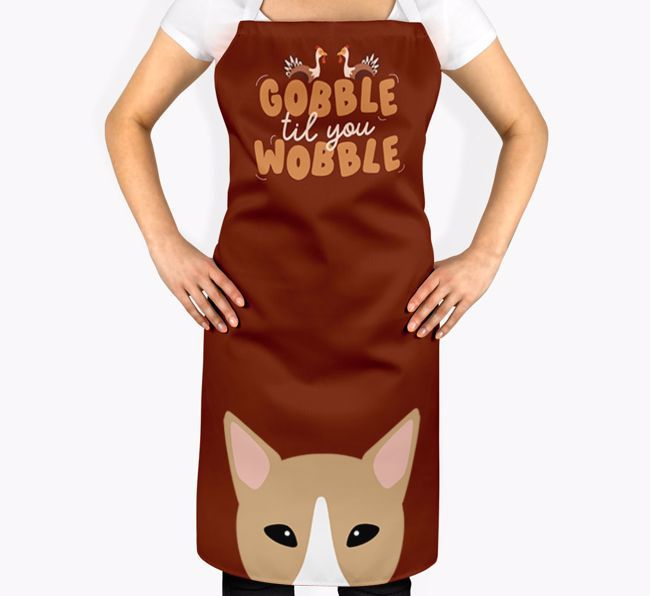 Gobble Til You Wobble: Personalised {breedFullName} Apron