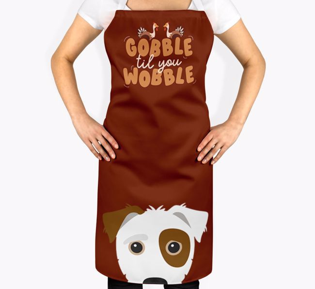 Gobble Til You Wobble: Personalized {breedFullName} Apron