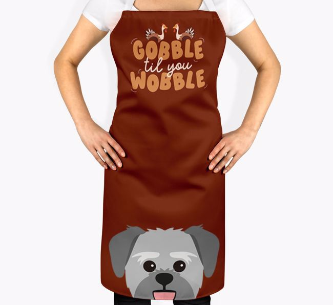 Gobble Til You Wobble: Personalised {breedFullName} Apron