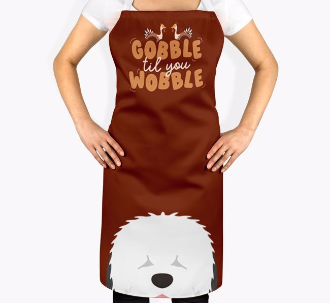 Gobble Til You Wobble: Personalised {breedFullName} Apron