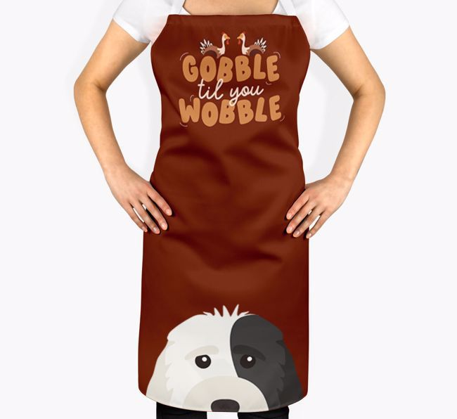 Gobble Til You Wobble: Personalised {breedFullName} Apron