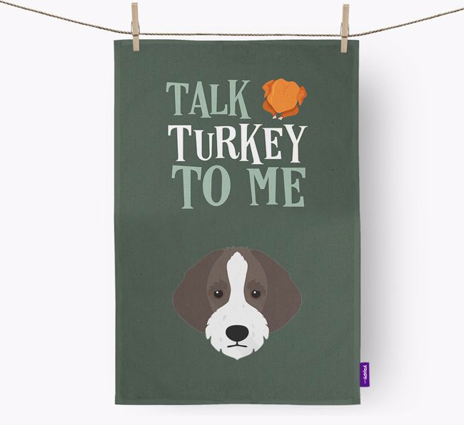 Talk Turkey To Me: Personalised {breedFullName} Tea Towel