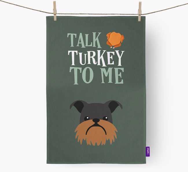 Talk Turkey To Me: Personalised {breedFullName} Tea Towel