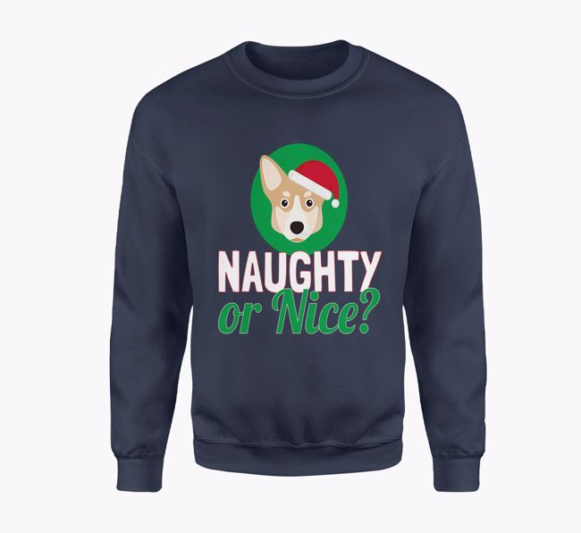 Naughty or Nice: Personalised {breedFullName} Adult Sweater