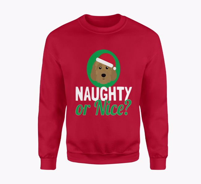 Naughty or Nice: Personalised {breedFullName} Adult Sweater