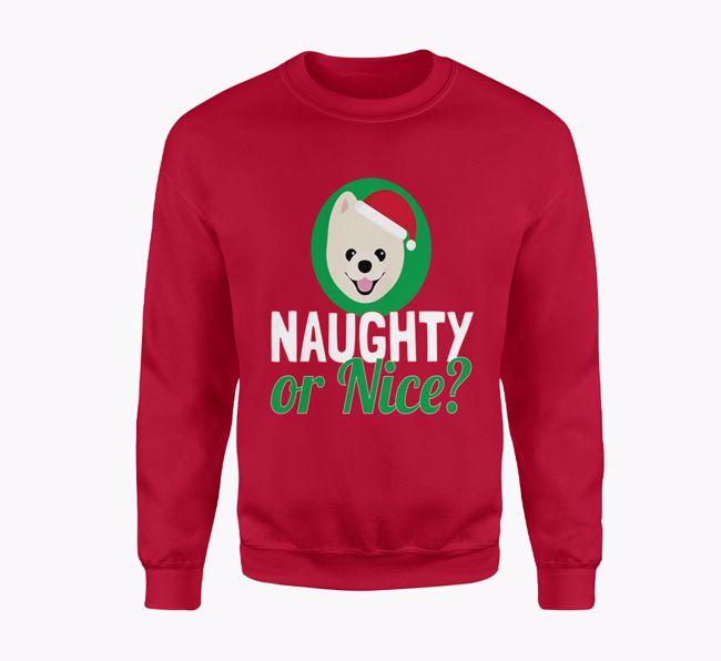 Naughty or Nice: Personalised {breedFullName} Adult Sweater