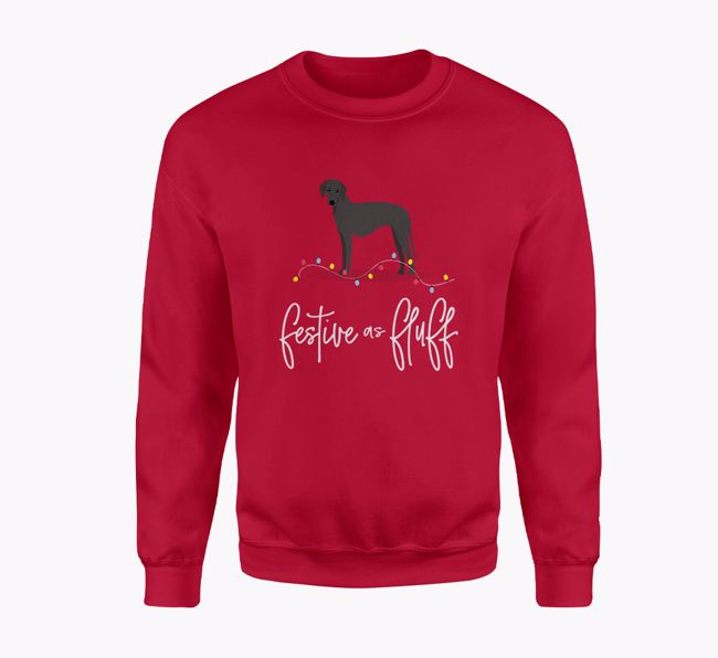 Festive as Fluff: Personalised {breedFullName} Adult Sweater