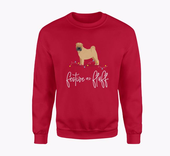 Festive as Fluff: Personalised {breedFullName} Adult Sweater