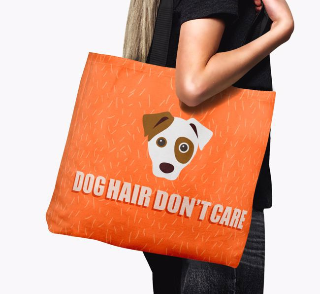 'Dog Hair Don't Care' Canvas Bag with {breedFullName} Icon