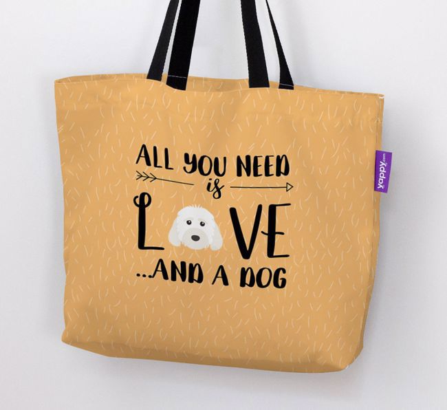 'All You Need Is Love...' Canvas Bag with {breedFullName} Icon