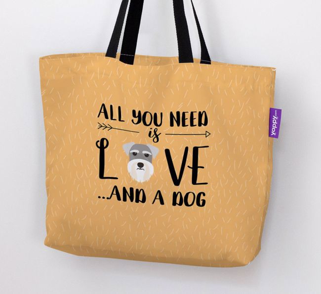 'All You Need Is Love...' Canvas Bag with {breedFullName} Icon