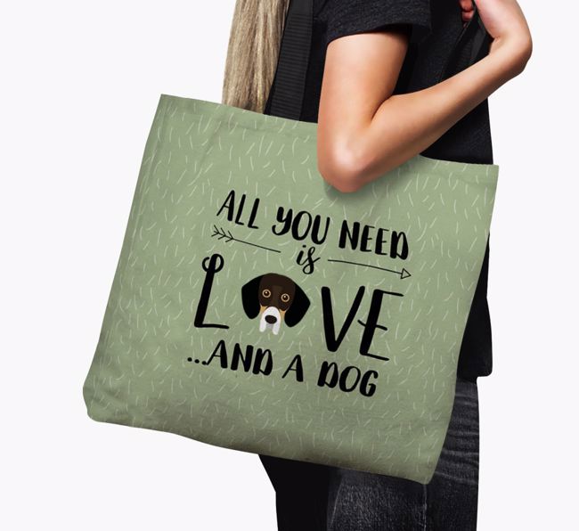 All You Need Is Love...: Personalised {breedFullName} Canvas Bag