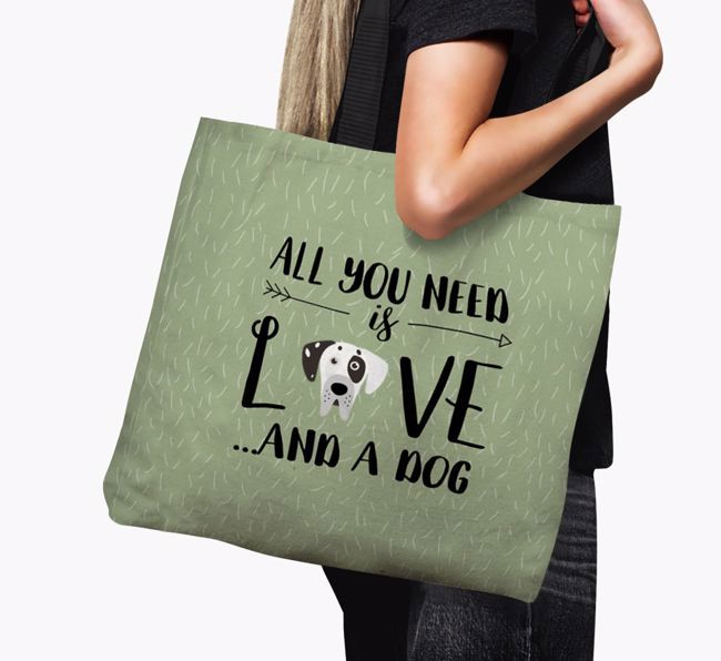 All You Need Is Love...: Personalised {breedFullName} Canvas Bag