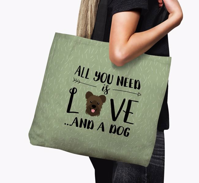 All You Need Is Love...: Personalised {breedFullName} Canvas Bag